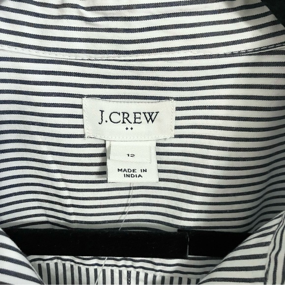 NWT J Crew pinstripe shirtdress - Picture 7 of 13